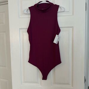 Nine West Deep Burgundy Bodysuit